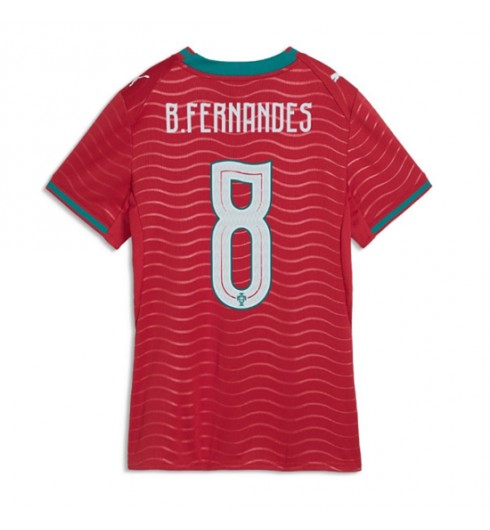 Portugali Bruno Fernandes #8 Kotipaita Naisten MM-kisat 2026 Lyhythihainen Portugali Bruno Fernandes #8 Kotipaita Naisten MM-kisat 2026 Lyhythihainen